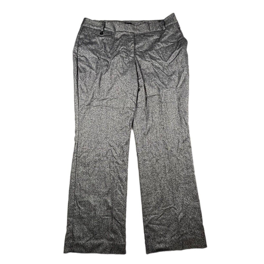 Talbots women's gray and black speckle wool blend slacks Size 12WP